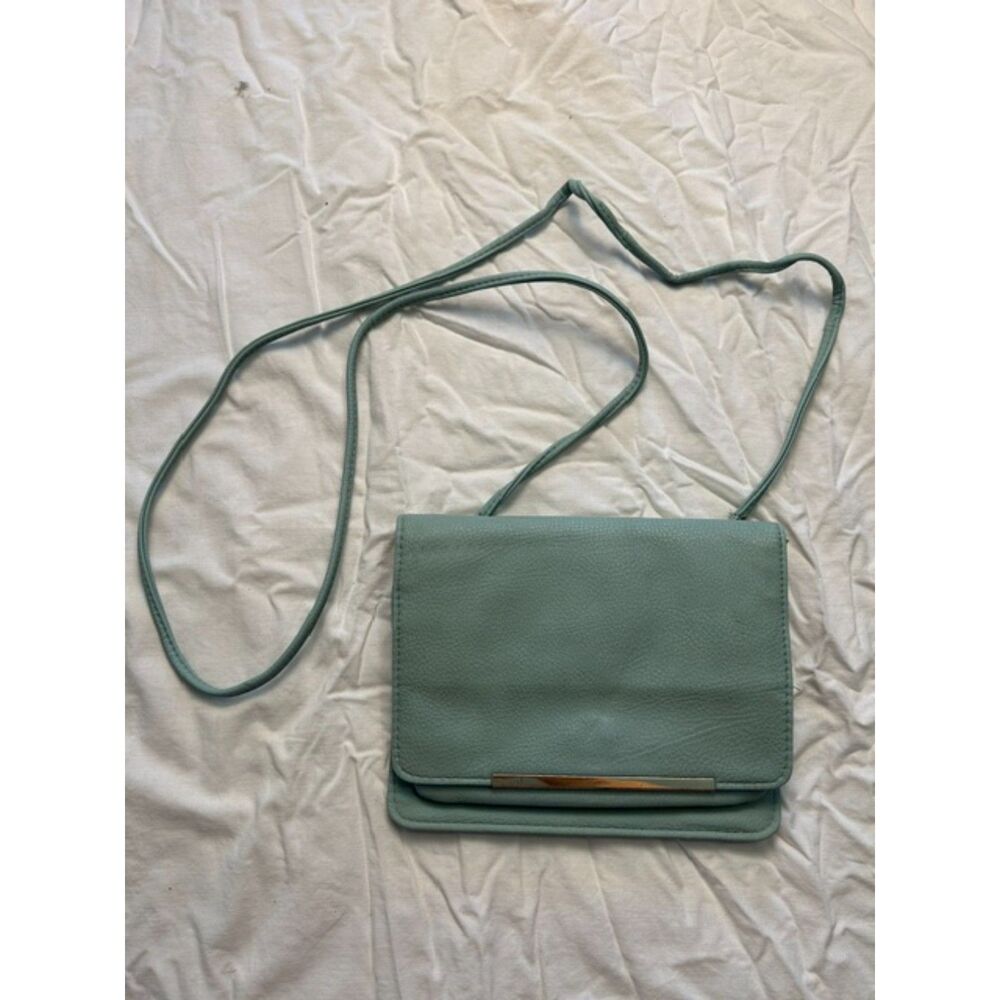 Safe Keeper Mint Green Wallet Crossbody Bag Built-In Organizer Travel Purse 8703